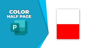 How to add color half a page in Publisher