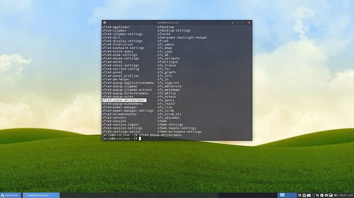 ArcoLinux : 817 how to set the super key on xfce to open the whisker menu