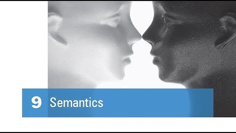 The Study of Language - Chapter 9: Semantics