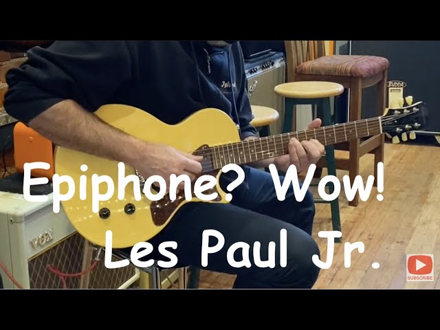 Epiphone? Wow!! Les Paul Jr. TV Yellow - YouTube