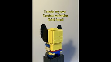 Costum wolverine brick head #lego #marvel