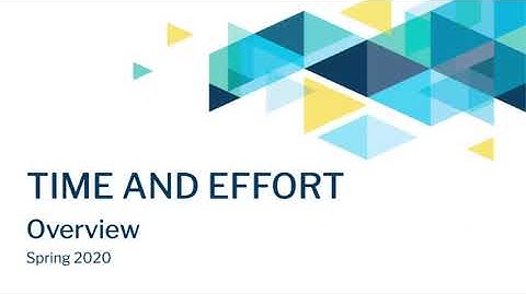 Time & Effort Reporting