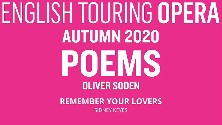 Oliver Soden recites Remember Your Lovers by Sidne...
