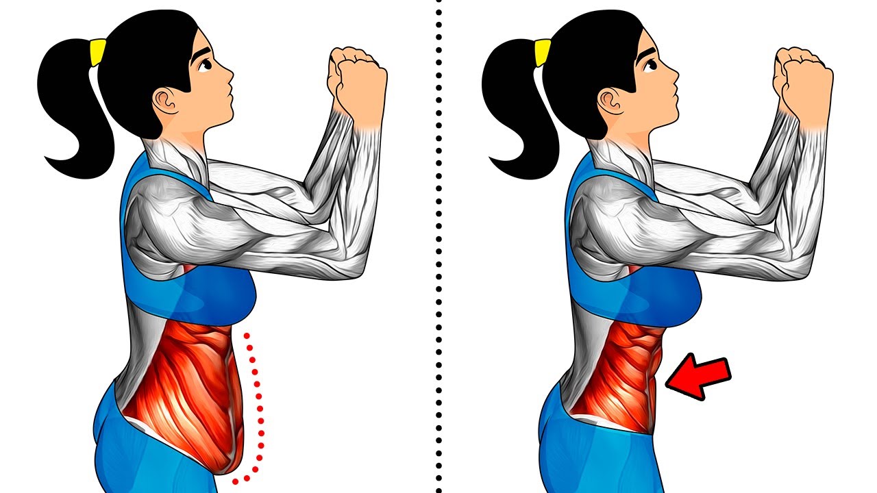 7 Exercises To a Get Flat Tummy in 7 Days Standing Abs Best Workout