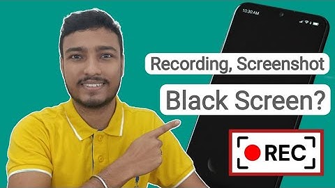 screenshot screen recording black screen problem || black screen recording problem
