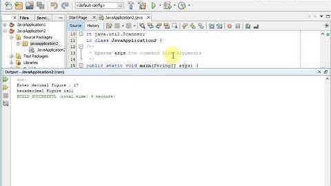 convert a decimal to hexadecimal number in java