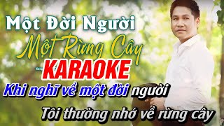 Video thumbnail of "KARAOKE Một Đời Người Một Rừng Cây - Trọng Tấn - Nhạc Karaoke Beat Chuẩn Dễ Hát"