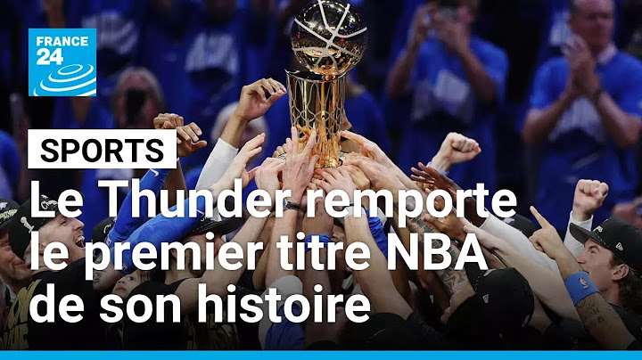 Le Thunder remporte le premier titre NBA de son histoire après sa victoire contre les Pacers