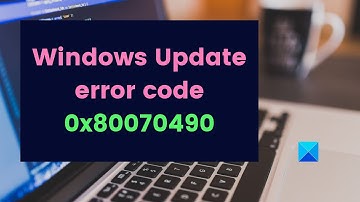Fix 0x80070490 Windows Update error code