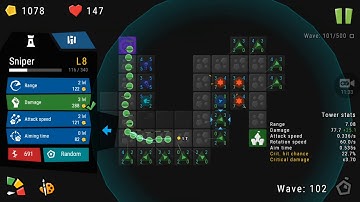 Infinitode | Level 1 | Wave 578 | Part 1 | Tower Upgrade mode