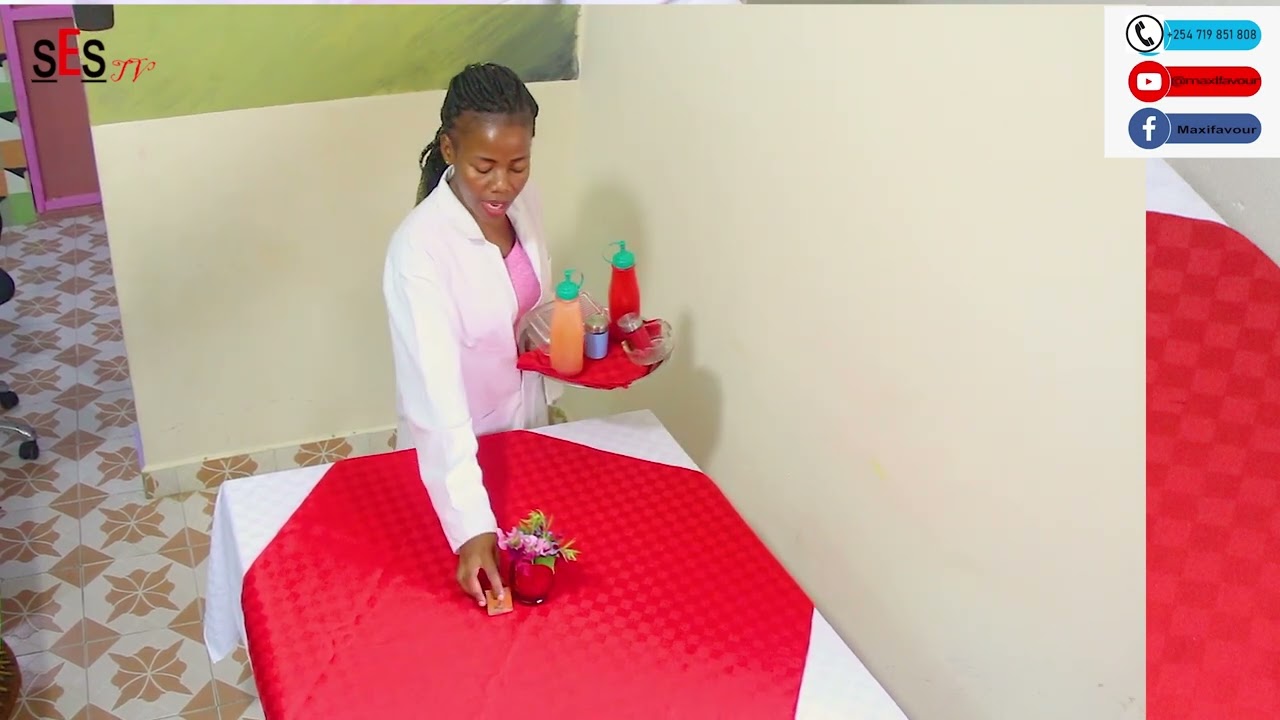 Ala carte table set up -  F&B service knowledge (Restaurant Waiter)