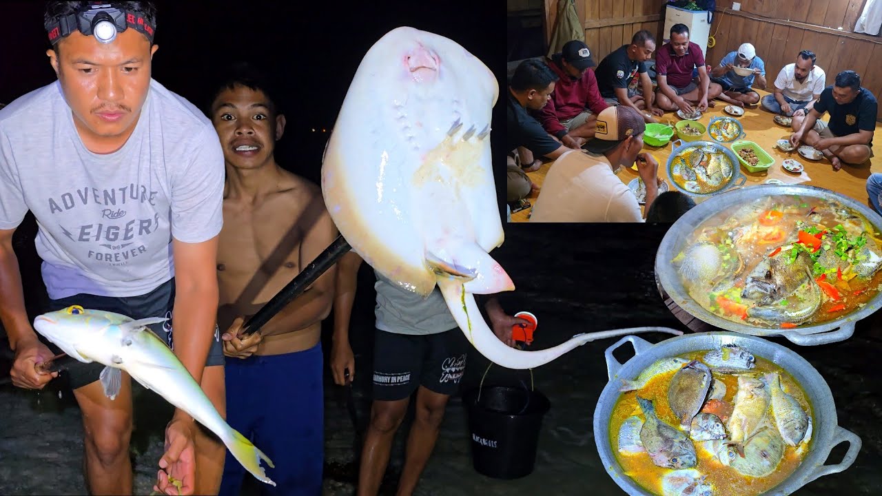 Rejeki Nomplok! NOMBAK IKAN & CARI KERANG BUAT MAKAN MALAM DI PONDOK NELAYAN