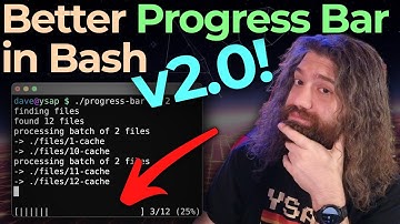Creating a PERSISTENT Progress Bar on the Terminal with Bash! v2 Progress Bar