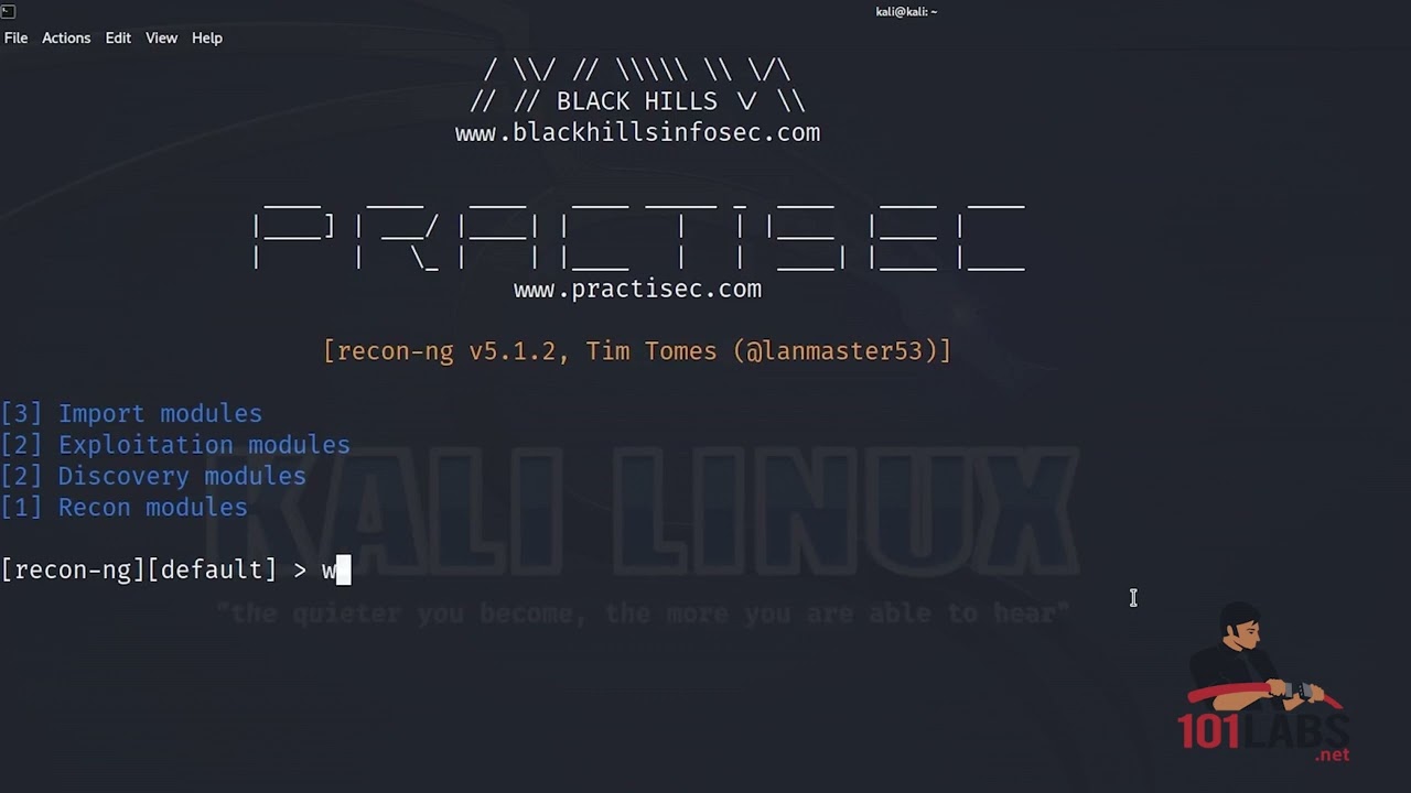 Recon-ng for OSINT