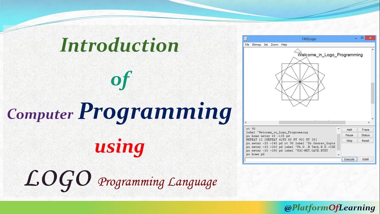 LOGO Programming | LOGO Programming Basics Tutorial in Hindi - YouTube