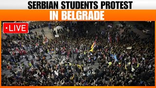 LIVE : Students from across Serbia converge protest over disaster at train station |Belgrade | News9