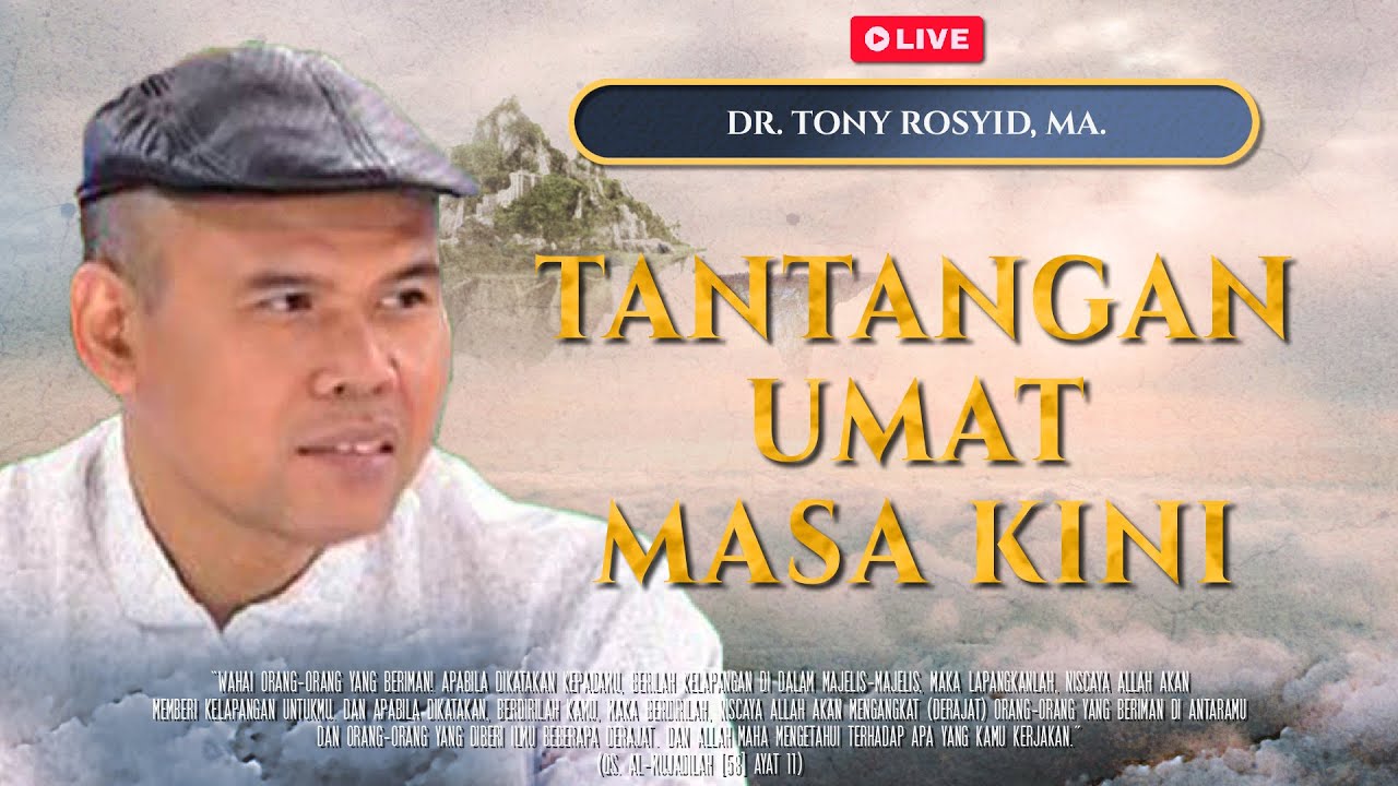 🔴 LIVE | TANTANGAN UMAT MASA KINI | DR. TONY RASYID | MRBJTV - YouTube