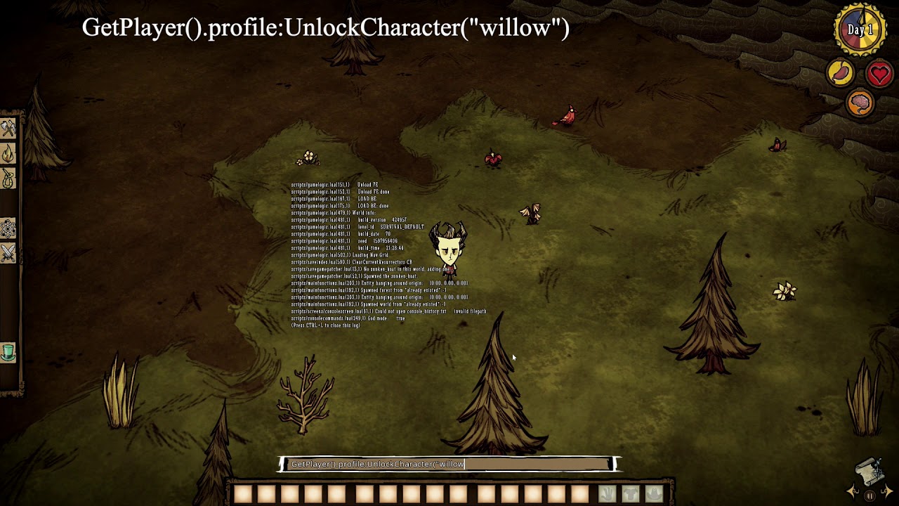Don't Starve - Unlock all Characters - YouTube
