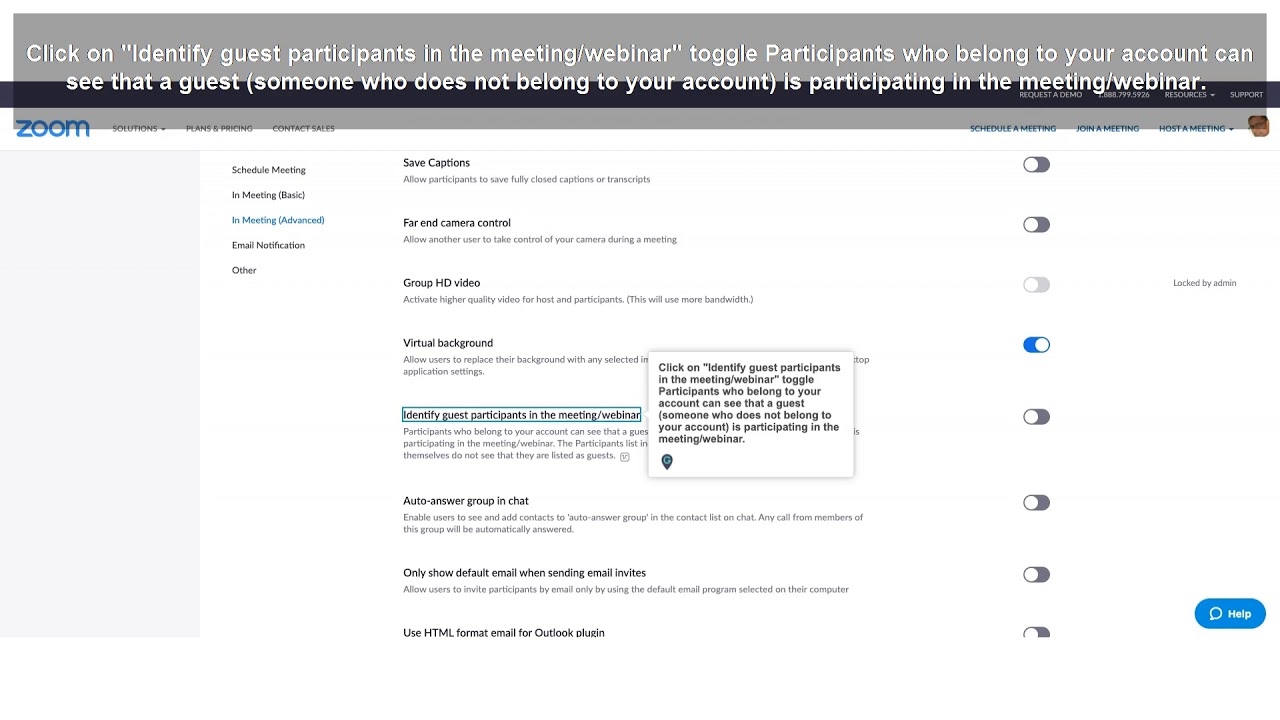 How to identify guest participants in the meeting/webinar for zoom video YouTube