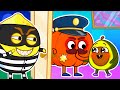 Oh, No!😱 Stranger is in the House! Policeman, Help Avocado Babies! +More Safety Tips by Pit & Penny🥑