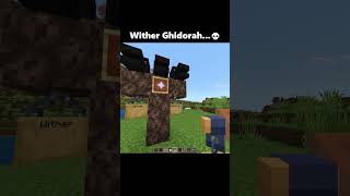 Famous Spawning Wither Ghidorah in Minecraft...💀 | #shorts #minecraft #ghidorah Wealth
