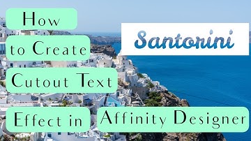 How to Create a Cutout Text Effect in Affinity Designer