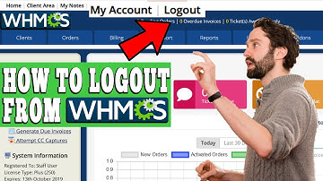 HOW TO LOGOUT FROM YOUR WHMCS? [1- STEP]☑️