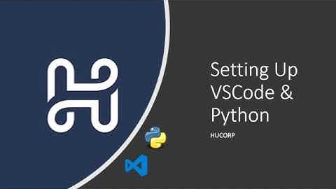 Setting up VSCode and Python