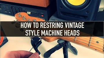 How To Restring A Guitar With Vintage Style Machine Heads... | Vlog |
