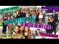 SORORITY FORMAL, SPRAY TAN DISASTER, &amp; EYELID SURGERY!? + A WEEK IN MY LIFE!!!