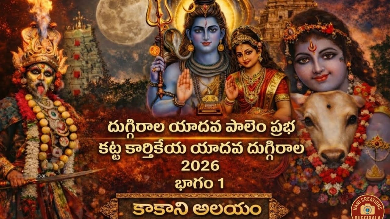 దుగ్గిరాల యాదవ పాలెం ప్రభ  కట్ట కార్తికేయ యాదవ దుగ్గిరాల 2026 భాగం.1 కాకానిఅలయం#duggirala#కాకాని