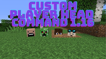 How to get custom player heads in Minecraft 1.16