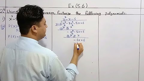 Factorization of polynomials by using factor theorem || Class 9th Maths Exercise 5.6 Question no 4