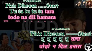 Tu Tu Tu Tu Tu Tara ( Bol Radha Bol Movie ) Karaoke With Scrolling Lyrics