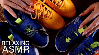 ASMR New Tainers! Shoe Sounds (🎧 soft spoken/whisper, tapping, scratching)