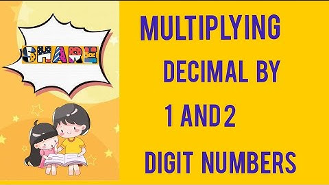 Multiplying decimal by 1 and 2 digit numbers:learning maths with faiza