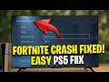 How To Fix Fortnite Crash On PS5 | Step By Step