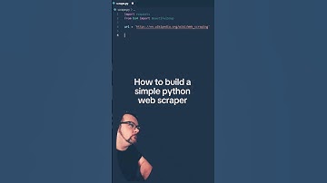 How to build a simple python web scraper.  #webscraping #python #programming