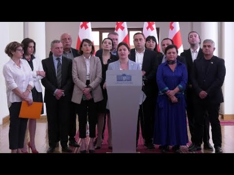 საპარლამენტო ოპოზიციის ნაწილის საერთო ბრიფინგი და 7-პუნქტიანი გეგმა ღარიბაშვილს