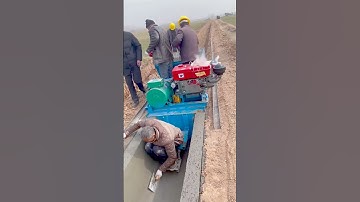 Concrete Drainage Channel Casting with a Specialized Forming Machine