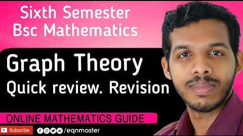 Graph Theory. Revision. Sixth semester BSc Mathematics. MG University