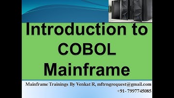 MF COBOL V DAY1 JCL, VSAM, COBOL, DB2 and CICS modules training from 25-Nov-2022