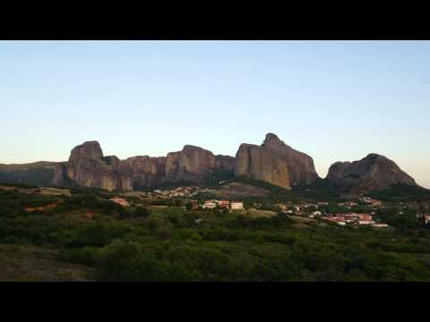 Timelapse Meteora Sunset
