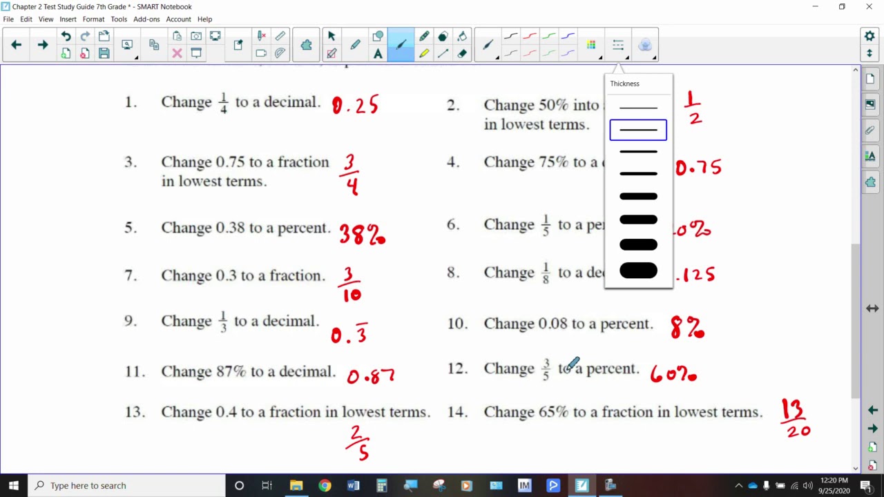 7th Grade Chapter 2 Study Guide - YouTube
