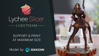Lychee Slicer Live: Let's prepare the Bayonetta 3D model for a large size 3D print!