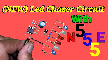 how to make led chaser using Timer ic NE555!! @Shaktitechshakti