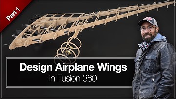 Deel 1 | Ontwerp vliegtuigvleugels met Fusion 360 [Airfoils] - [Portugese ondertitels]