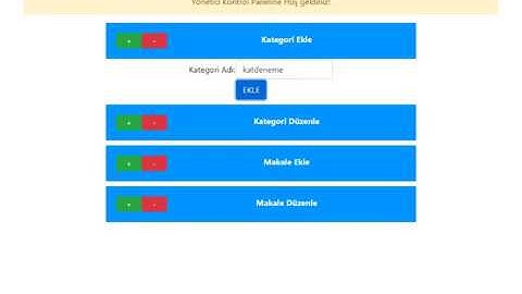 7- ASP.NET Web Forms Responsive Site Yapımı - Admin Panel Kategori Ekleme İşlemi