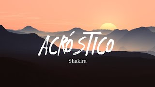 Shakira - Acróstico, Letra