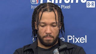 Jalen Brunson Talks Knicks Loss & Josh Hart Injury in Game 6 vs. Pacers | 2024 NBA Playoffs